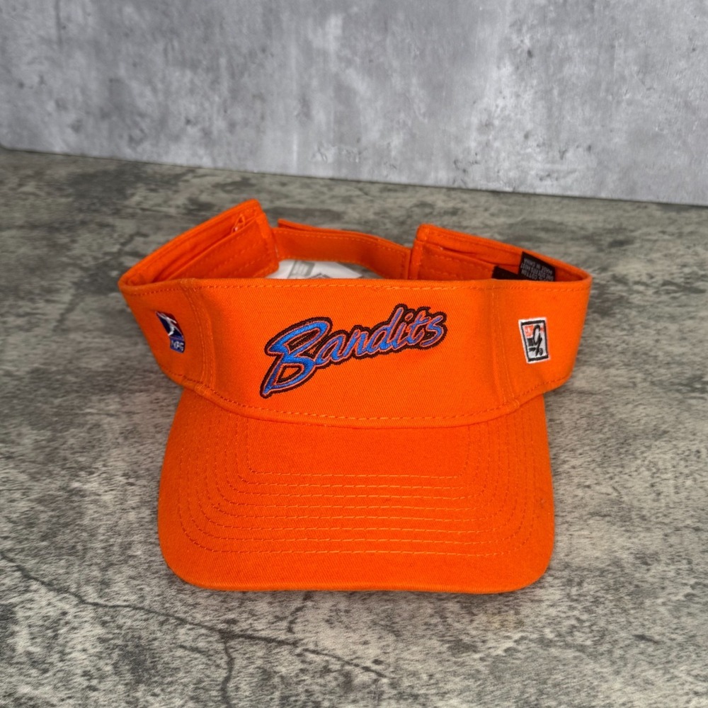 Chicago Bandits Visor Hat OS Orange Women Softball The Game Adjustable Cap
